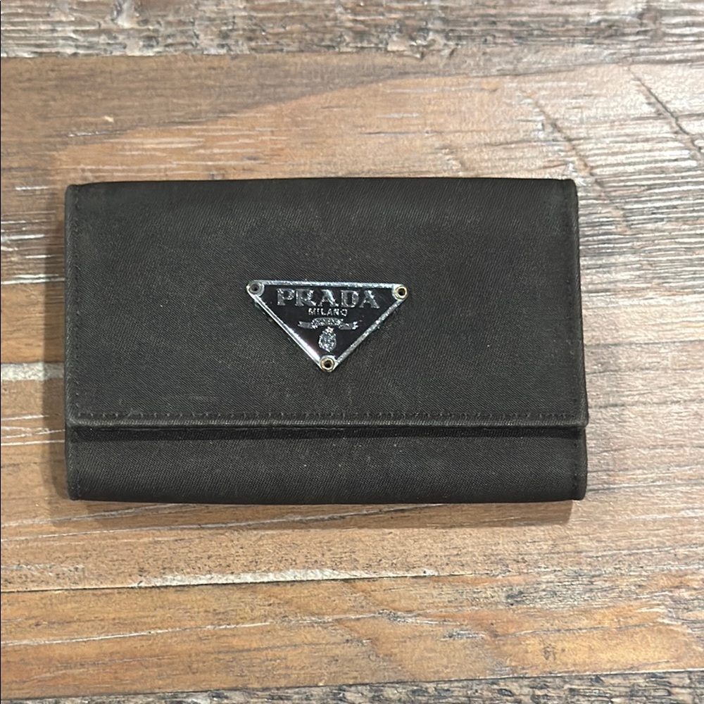 Prada Tri-Fold Key Case (Black) - Picture 2 of 12